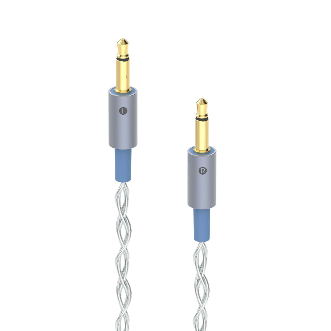 Headphone-Zone-Dekoni-Audio-Postsplit-3.5mm-Connectors-with-Silver-Braided-Cable