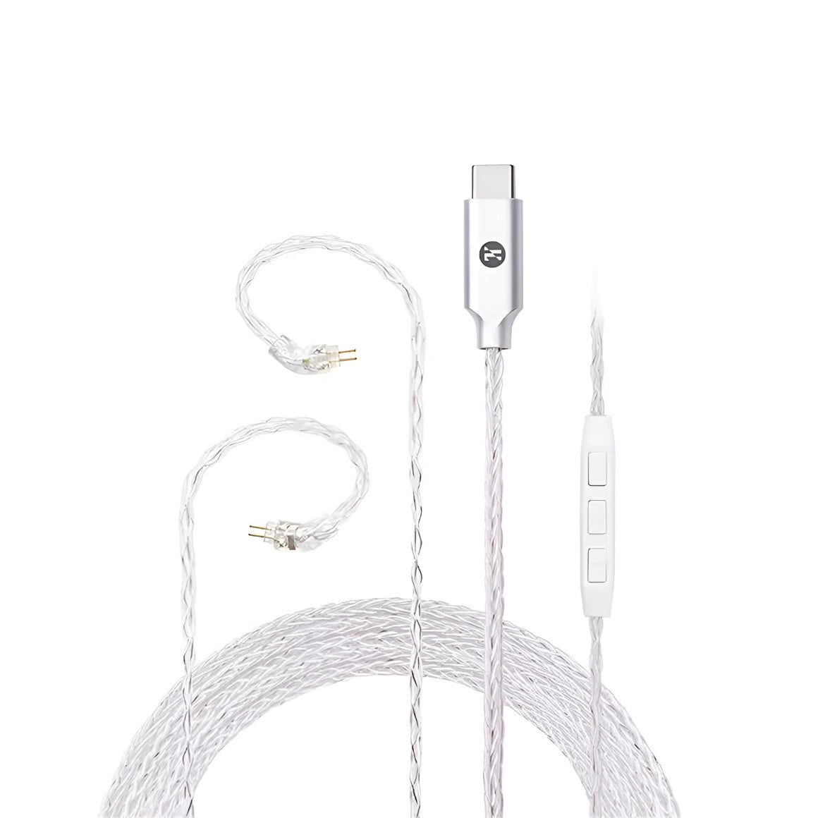 Headphone-Zone-JCally-TC08-PRO-Silver-0.78mm-2-Pin