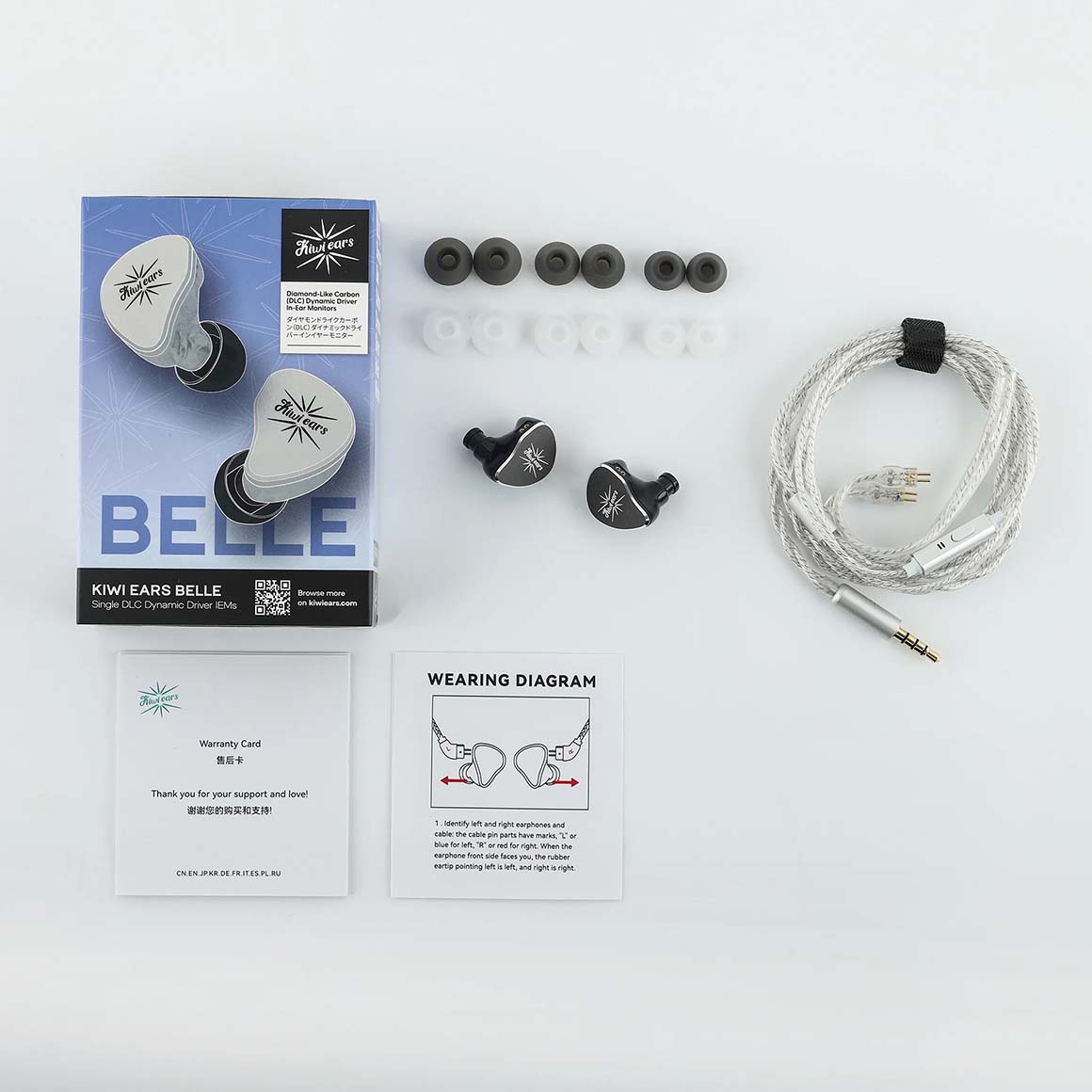 Headphone-Zone-Kiwi-Ears-Belle-Black-3.5mm-With-Mic