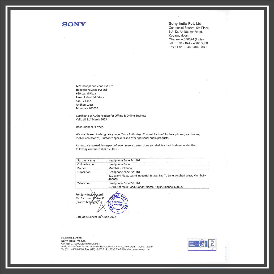 Headphone-Zone-Sony-IER-M500-Authenticity-Certificate