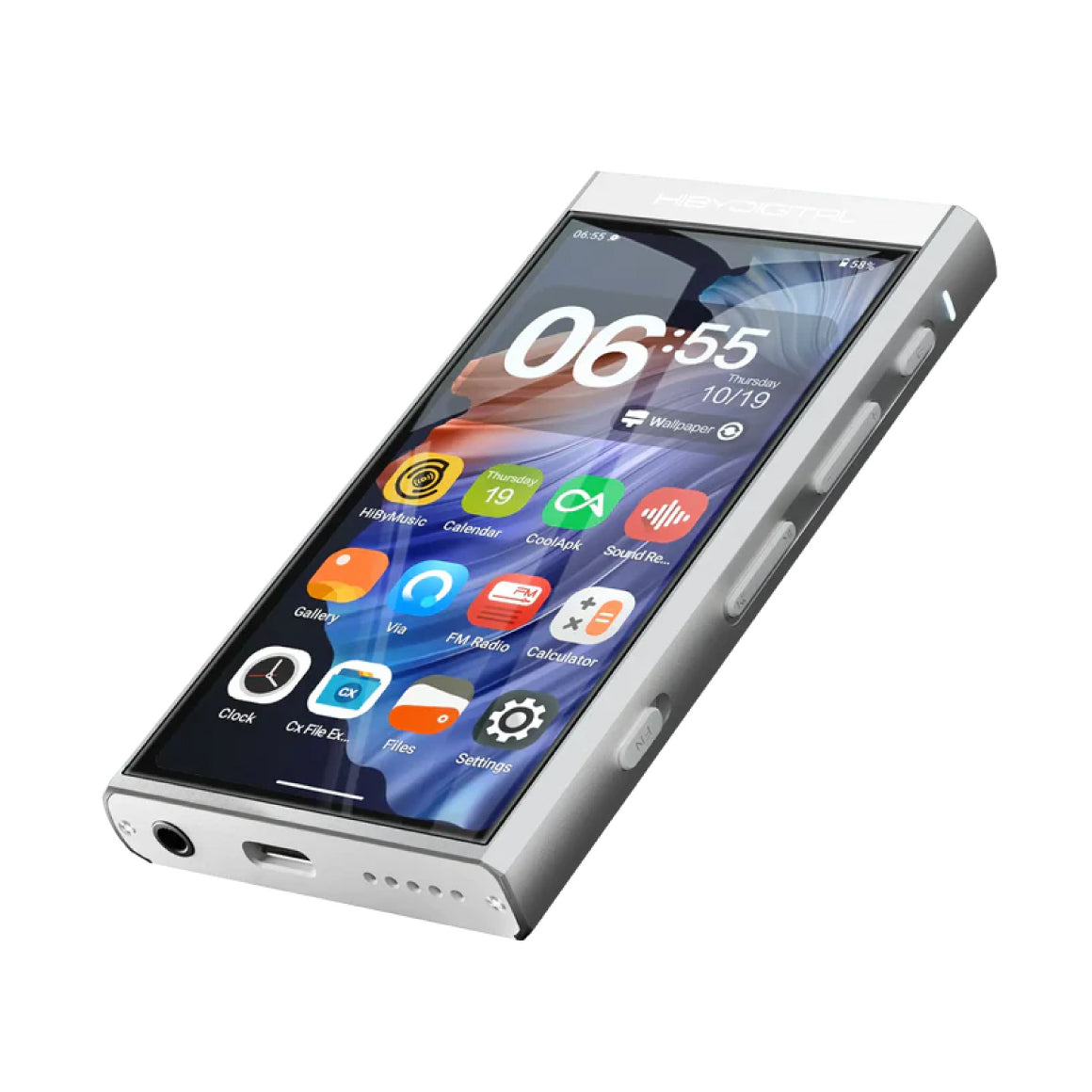 Headphone-zone-HiBy-Digital-M300-silver-4G-128GB-ROM