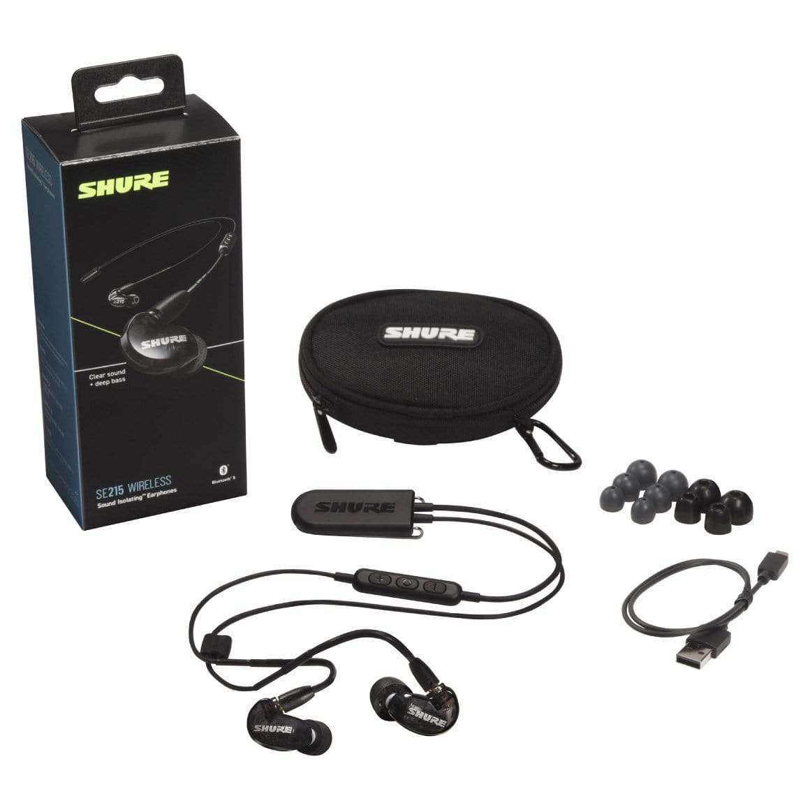 Headphone-Zone-Shure-SE215-black-WIRELESS