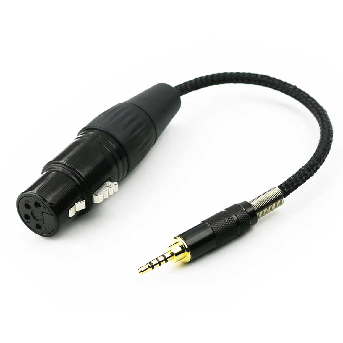 Headphone-Zone-Headgear Audio-4-Pin XLR Female to 2.5mm TRRS Balanced Male Adaptor