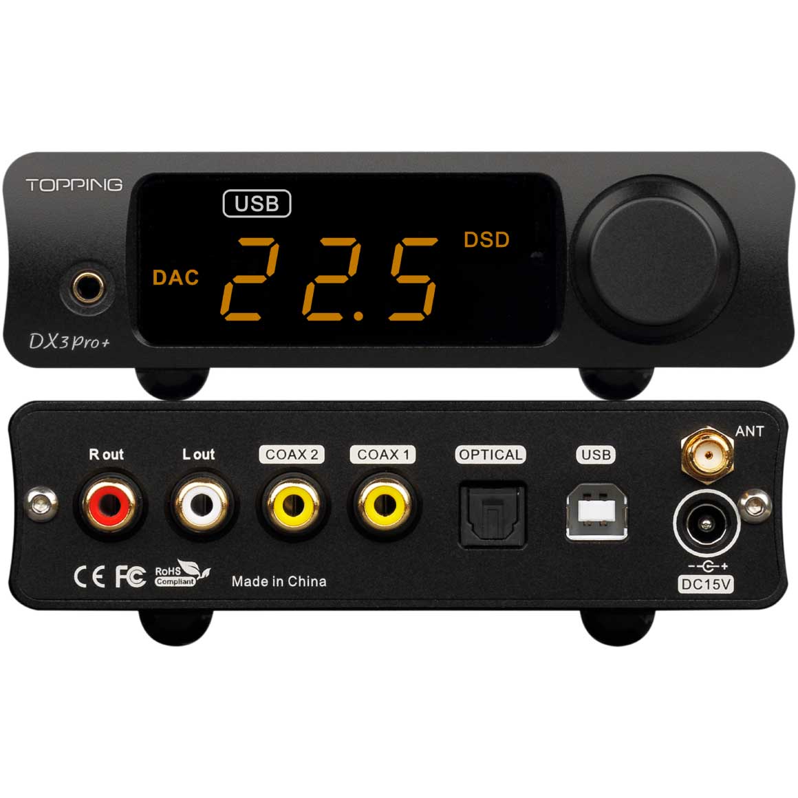 Headphone-Zone-TOPPING-DX3 Pro+-Black