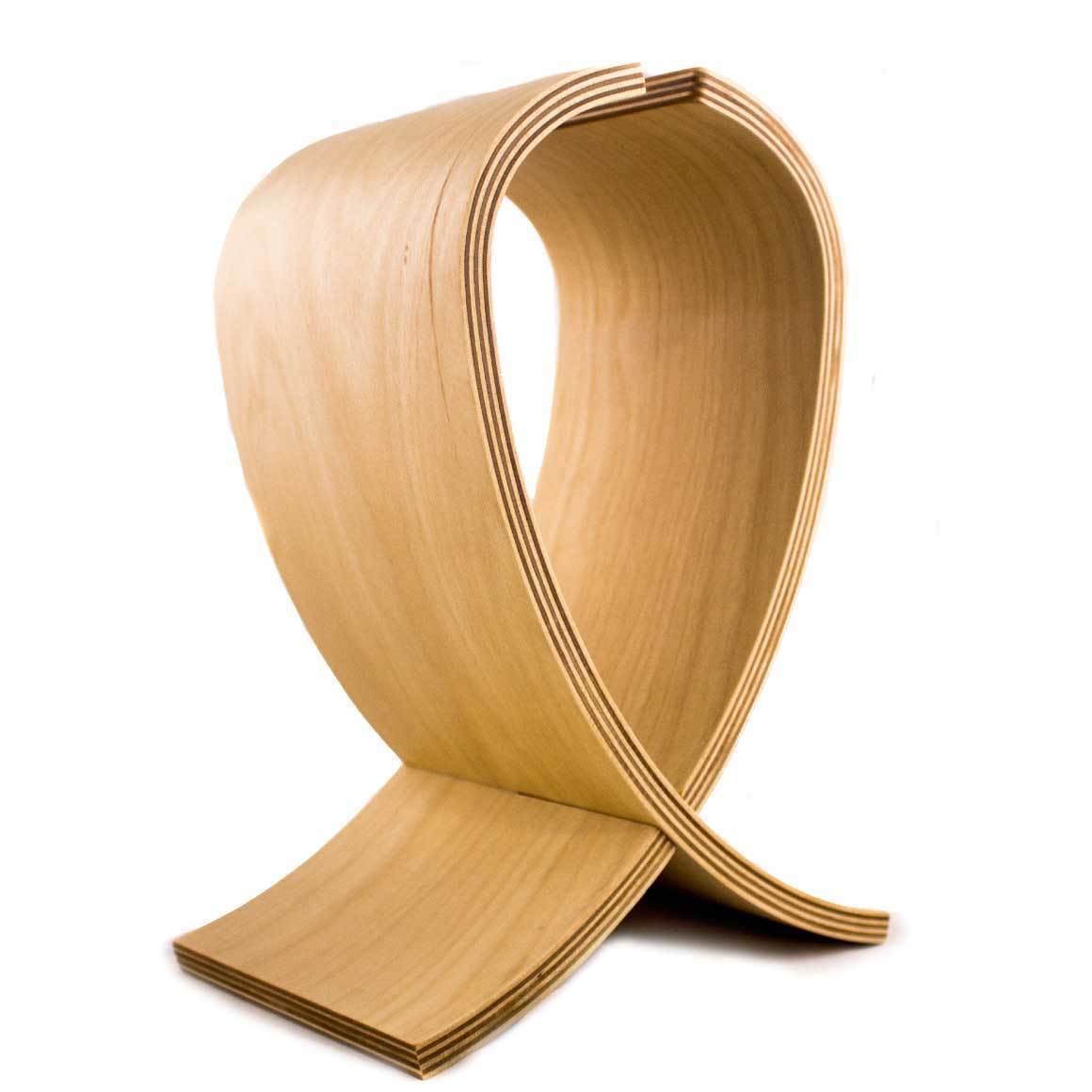 Headphone Zone - Helix - Handcrafted Wooden Headphone Stand-Birch