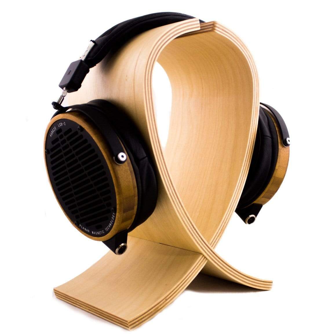 Headphone Zone - Helix - Handcrafted Wooden Headphone Stand-Birch