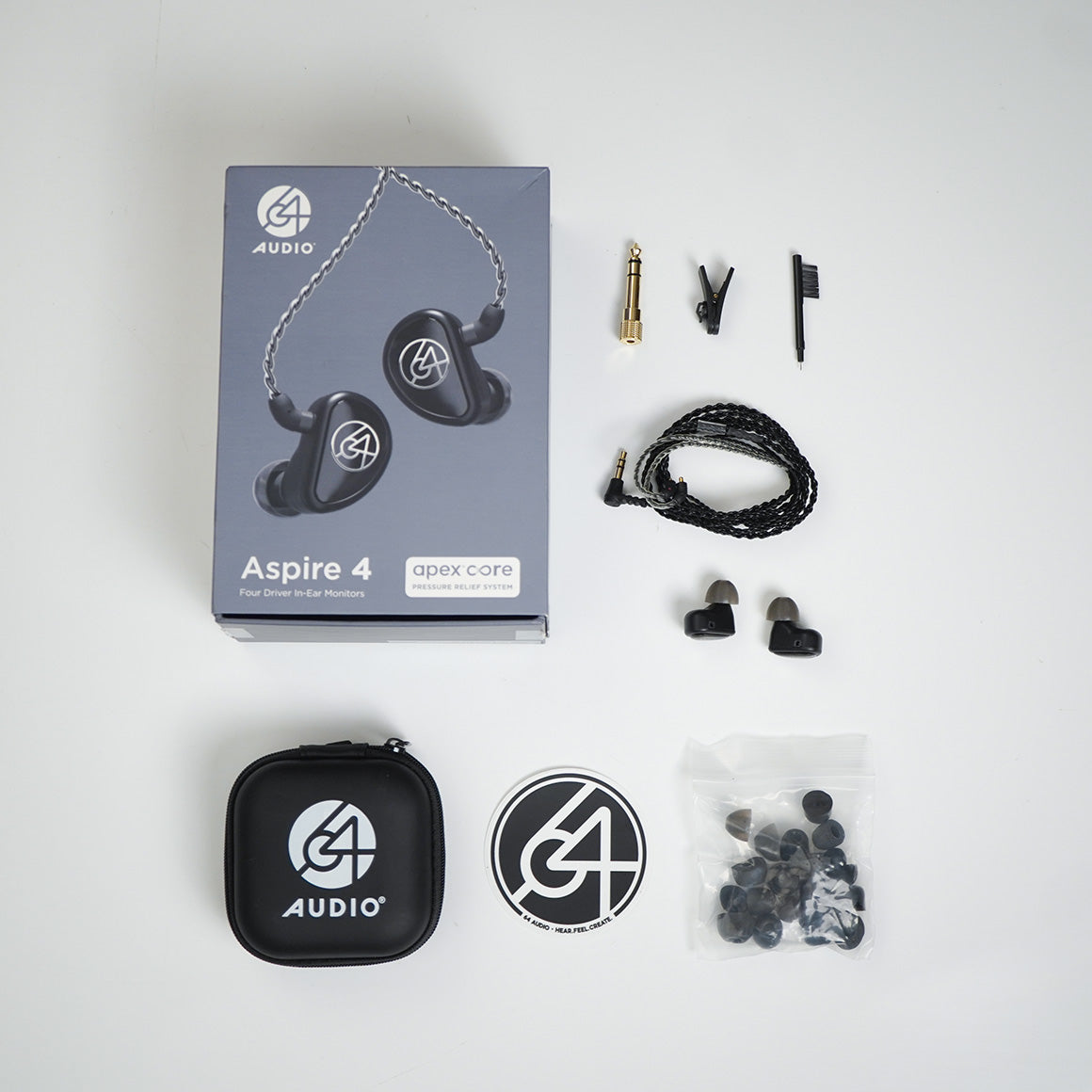 64 Audio Aspire 4 (Demo Unit) Four Driver In-Ear Monitors