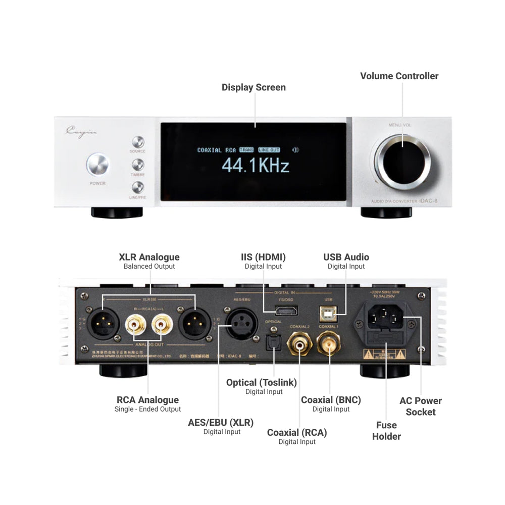 Idac Key Cayin iDAC-8 Digital Analog Converter