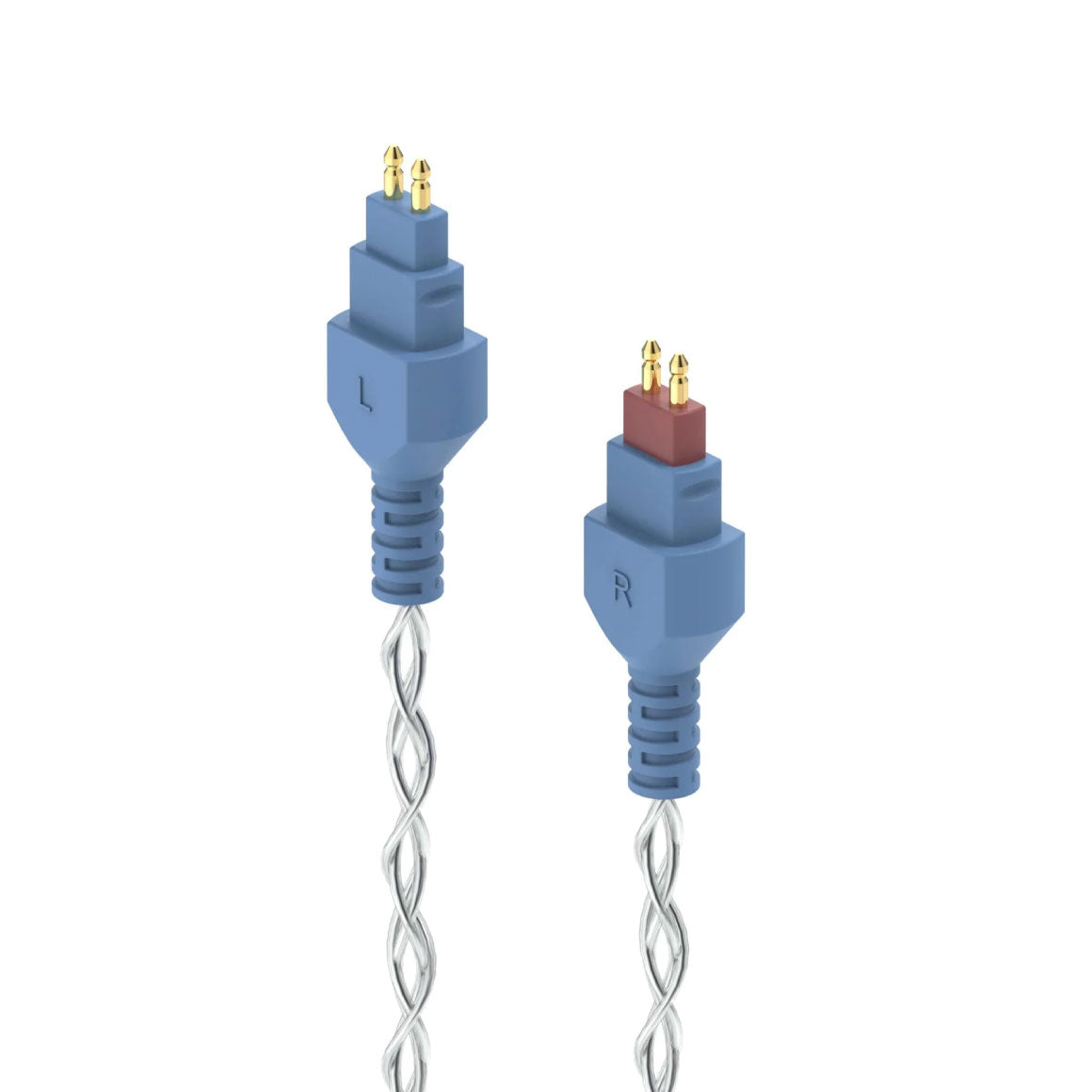 Headphone-Zone-Dekoni-Audio-Postsplit-HD600-Connectors-with-Silver-Braided-Cable