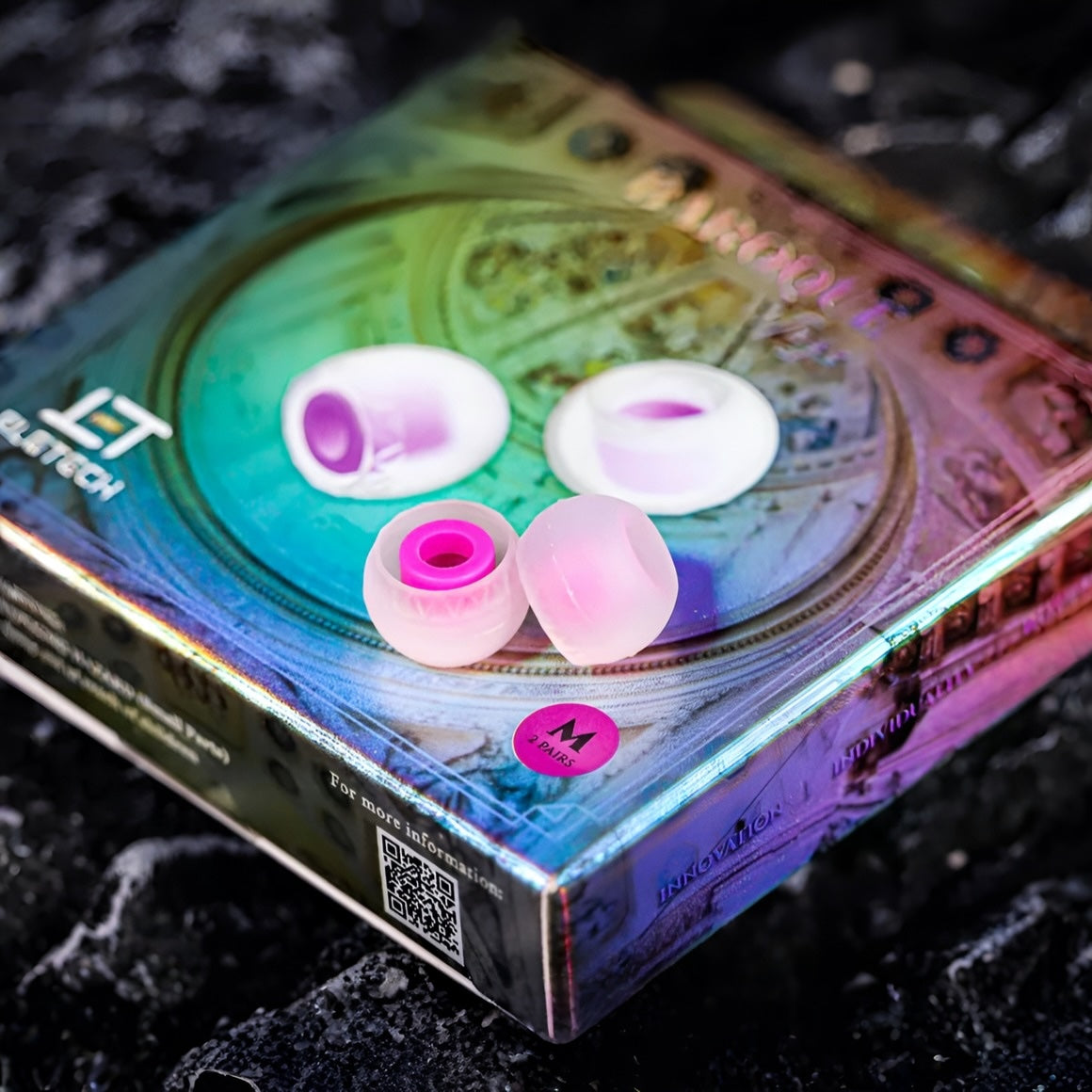 Eletech Baroque Stage - Audiophile Hi-Fi Eartips - Medium (2 Pairs)