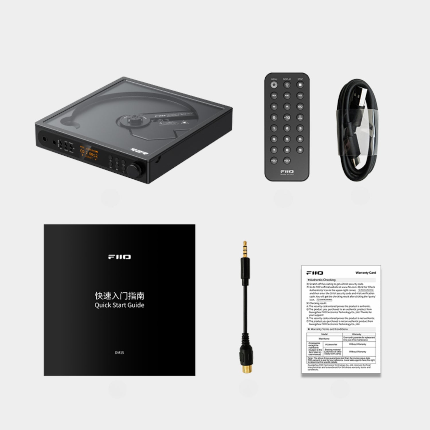 Fiio DM15 R2R Black フィーオ FIO-DM15R-B ポータブルCDプレーヤー DM15 R2R Black FIO-DM15R-B FIIO｜フィーオ