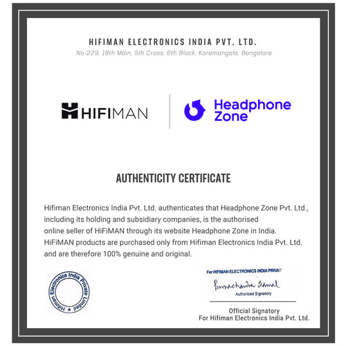 Headphone-Zone-HiFiMAN-SUndara-Headband-Authenticity-Certificate