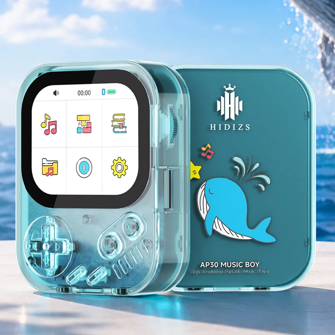 Headphone-Zone-Hidizs-AP30-Music-Boy-Lightweight-Plastic-Edition-Crystal-Ocean-Blue