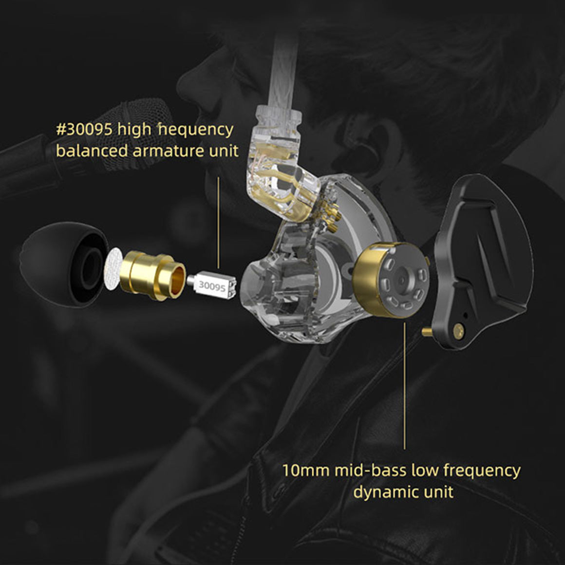 Headphone-Zone-KZ-ZSN-Pro-X-Black-Without Mic