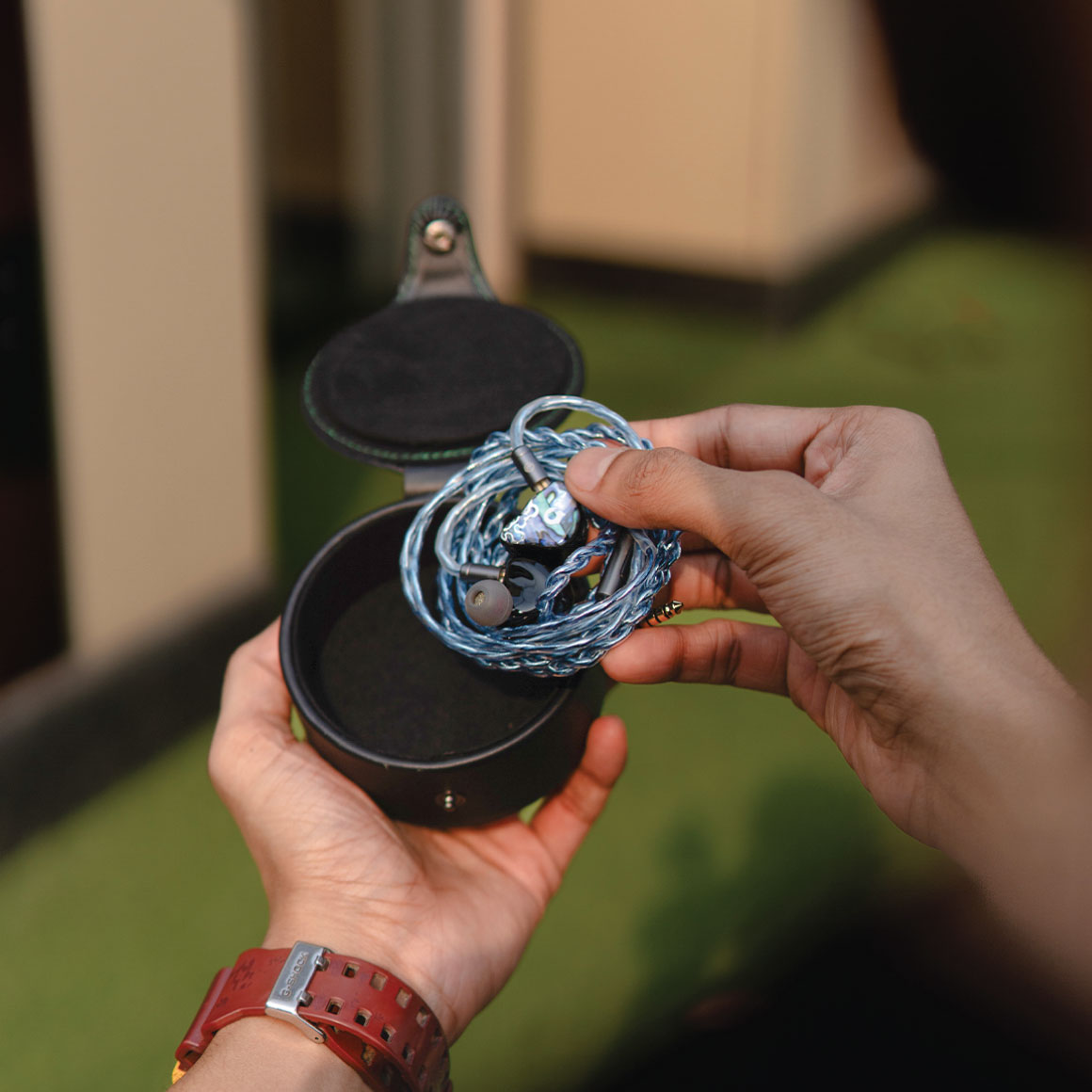 Buy the Headphone Zone Wonderwall Leather IEM Case