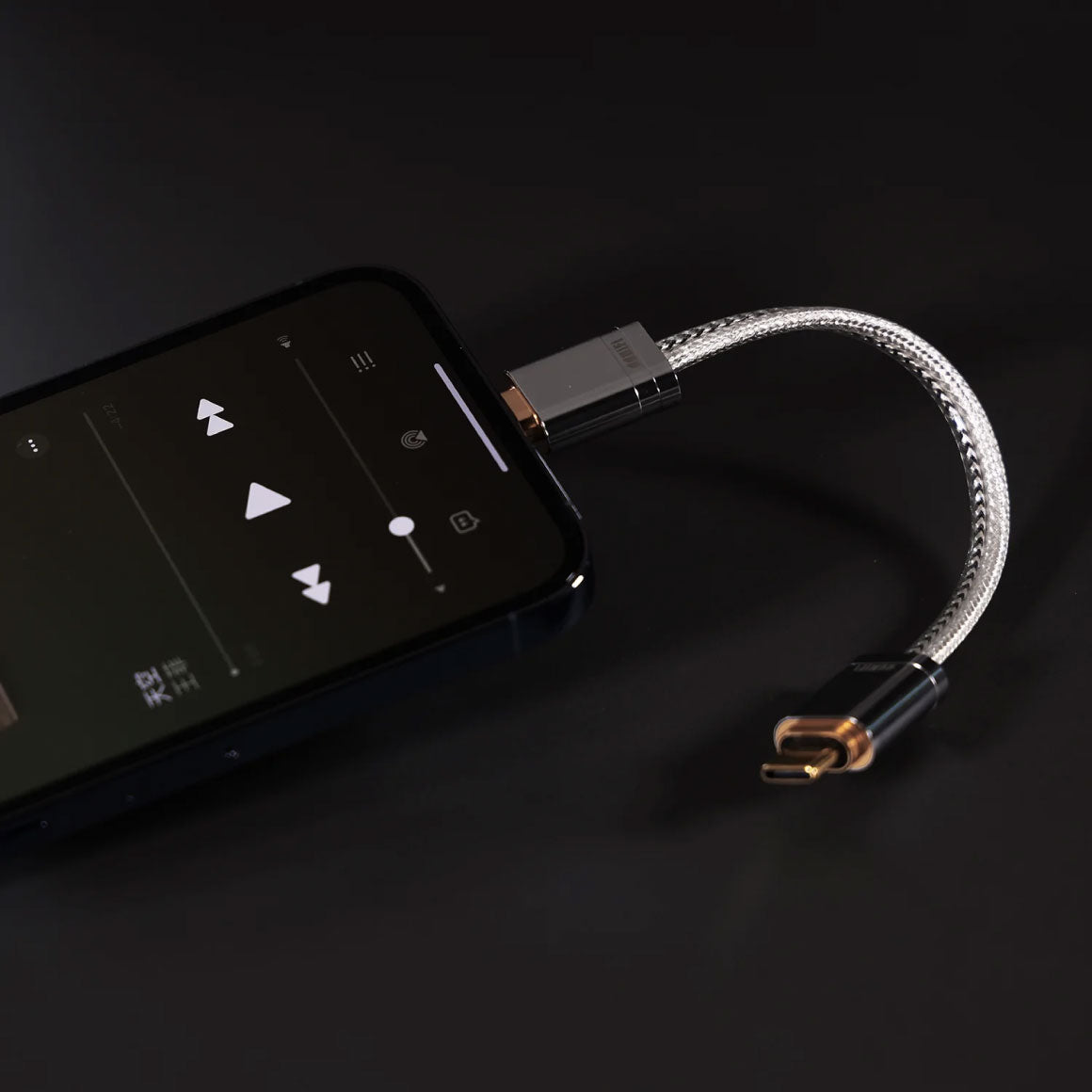 Headphone-Zone-ddHiFi-MFi09S Lightning to USB-C OTG Cable-10cm