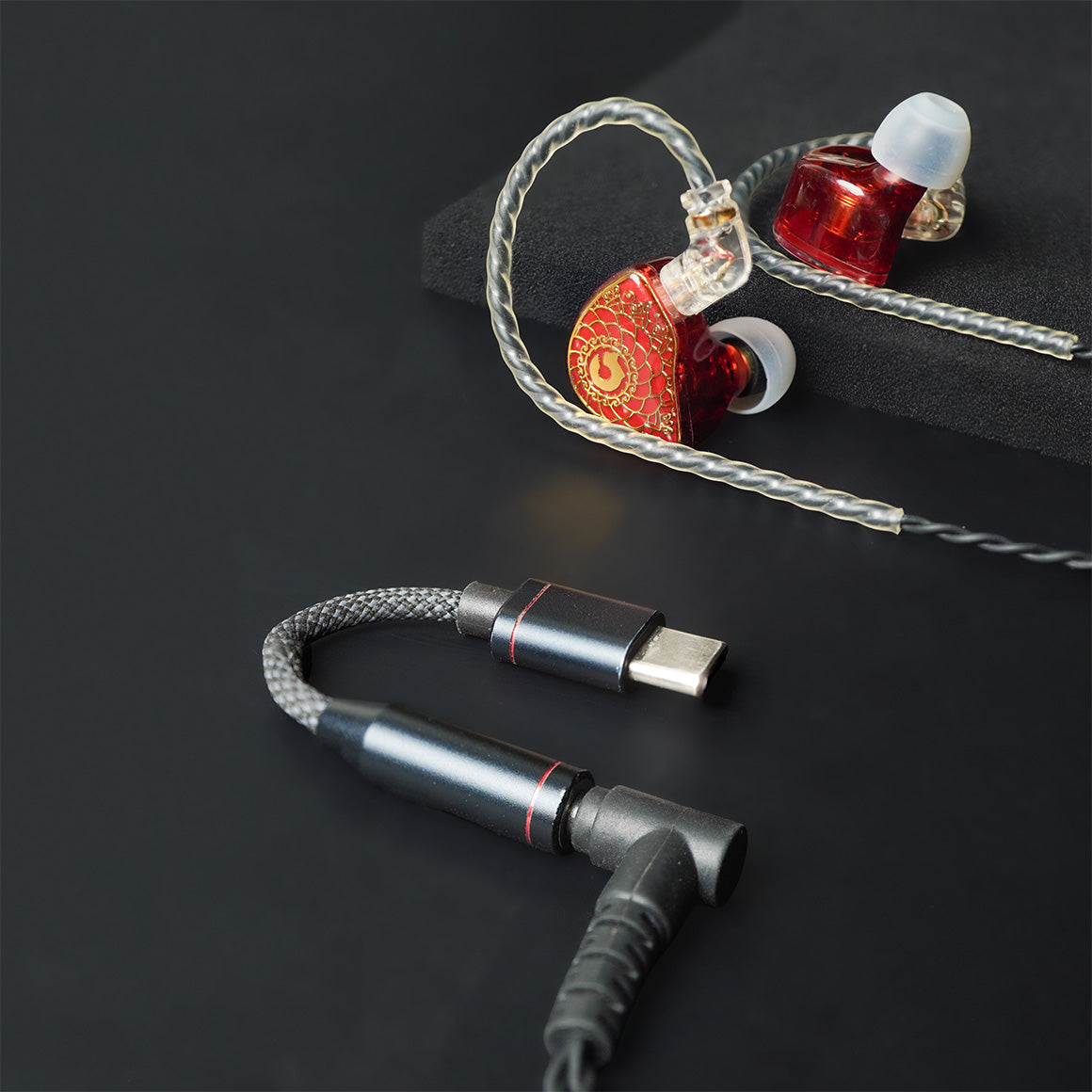 Headphone Zone X Tangzu - Wan'er S.G Edition Red + FiiO X Jade Audio - JA11 - Black