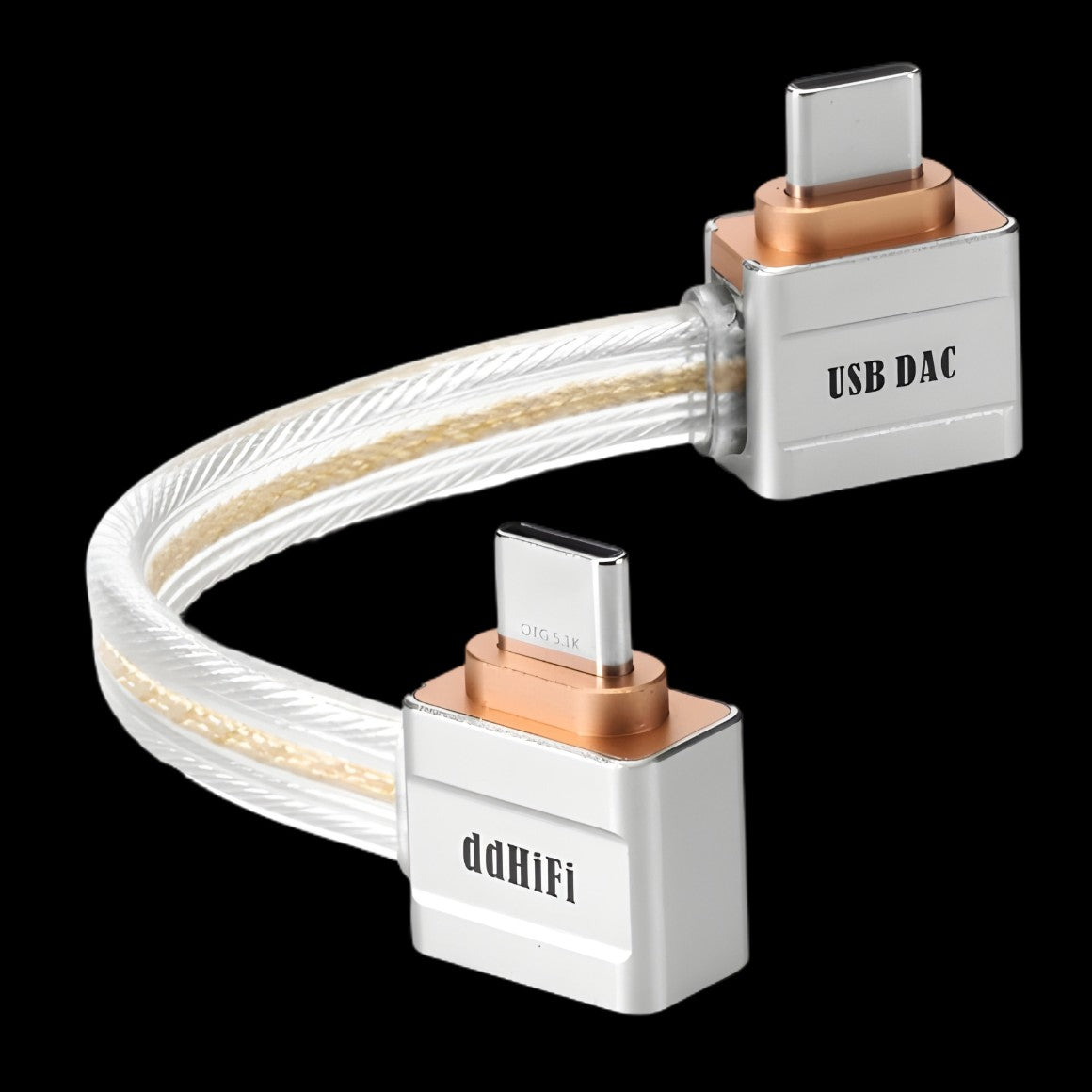 最新作 ddHiFi TC19LL USB-C OTGケーブル ddHiFi TC19LL L-Shaped USB OTG Cable