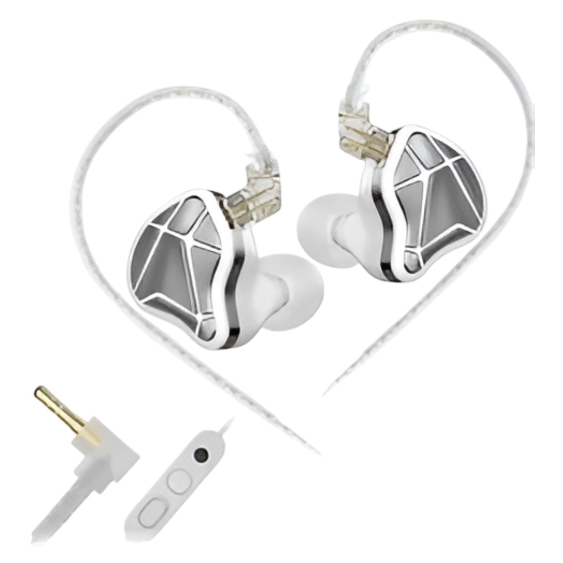 Heaphone-Zone-KZ-Axas-Gaming-White-3.5mm-With-Mic