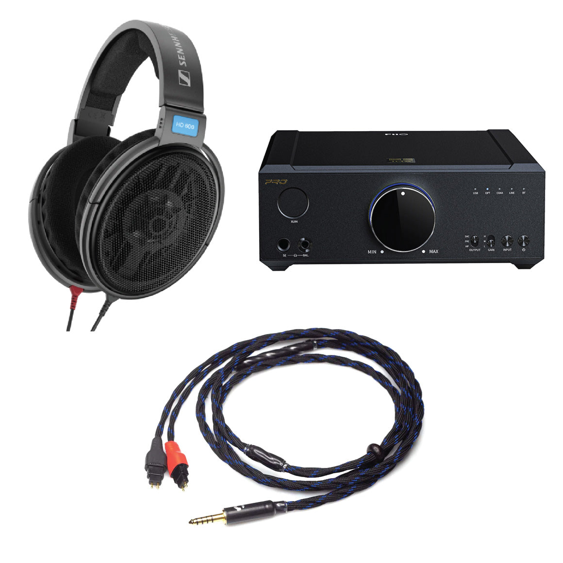 Sennheiser - HD 600 + FiiO - K9 Pro Ess + Headphone Zone - Balanced Cable for Sennheiser HD600 - 4.4 mm
