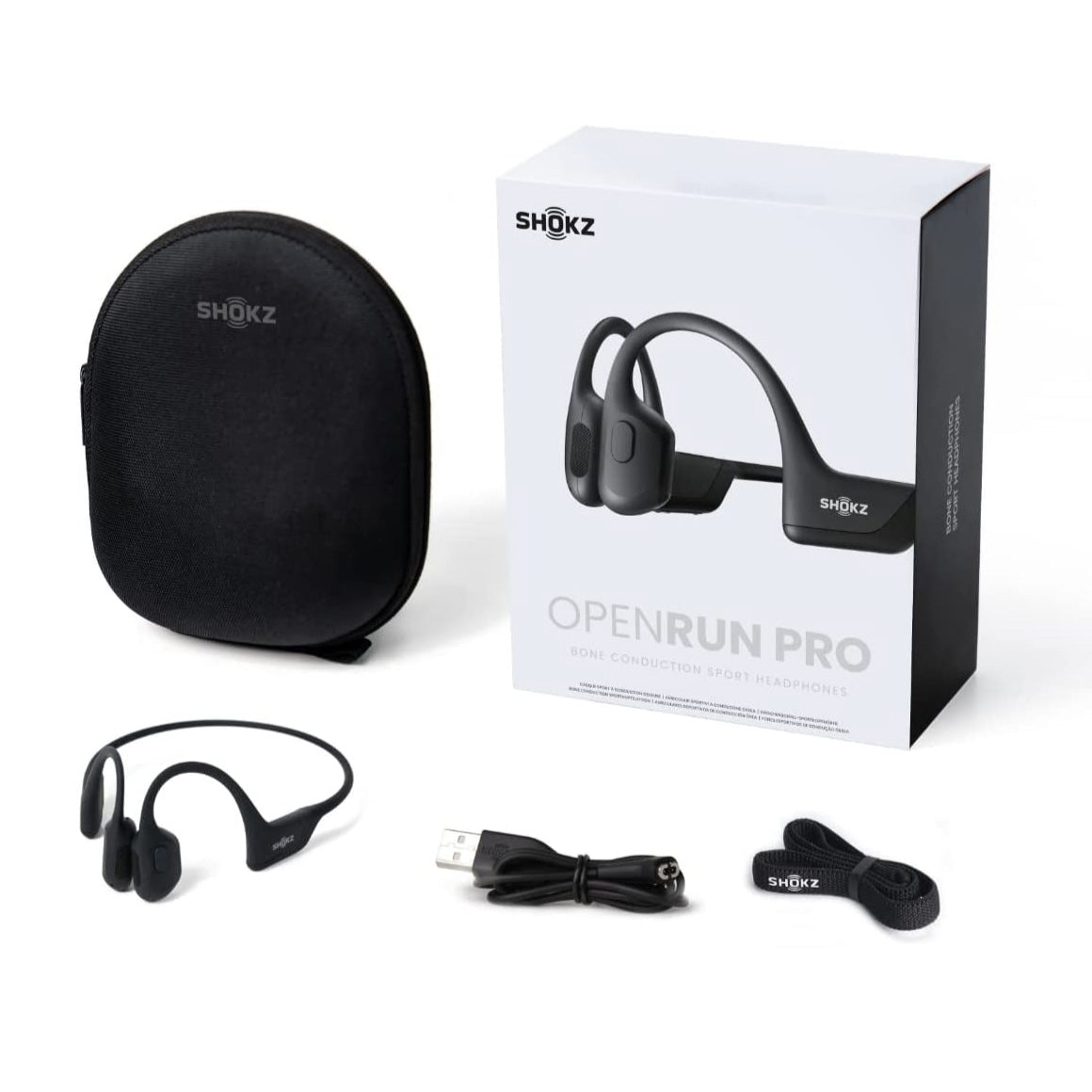 SHOKZ OpenRun (AfterShokz Aeropex) - Open-Ear Bluetooth Bone Conduction  Sport Headphones - Sweat Resistant Wireless Earphones for Workouts and  Running