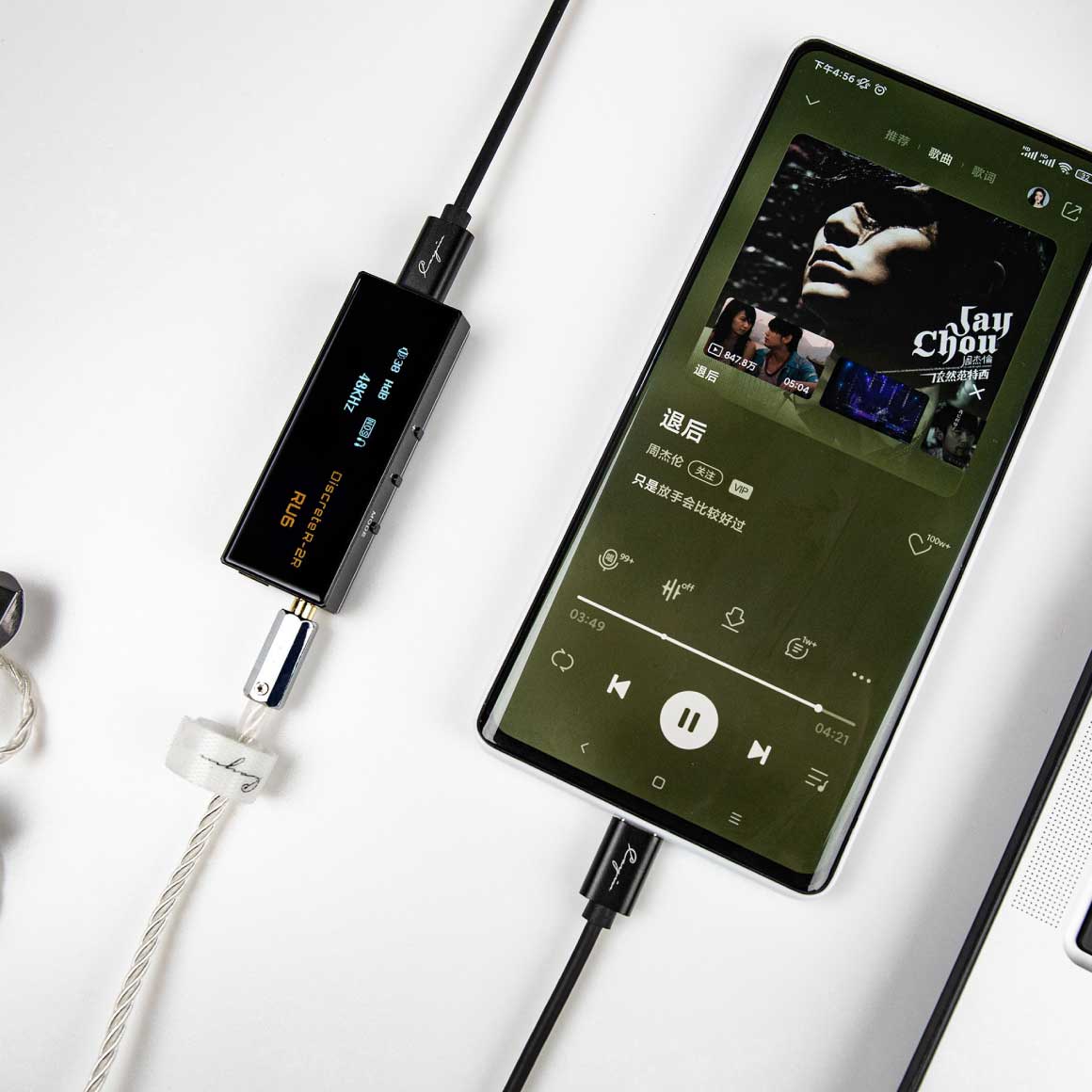 Cayin RU6 – DAC E Amplificatore Per Cuffie Portatile Con Tecnologia R2R, Compatto, Per Audio Hi-Fi