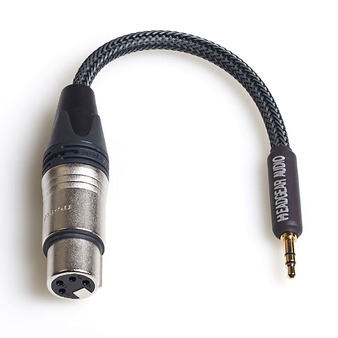 Hifi 3.5mm to 4-Pin XLR Balanced Audio Headphone Adapter Female male Cable  Plug