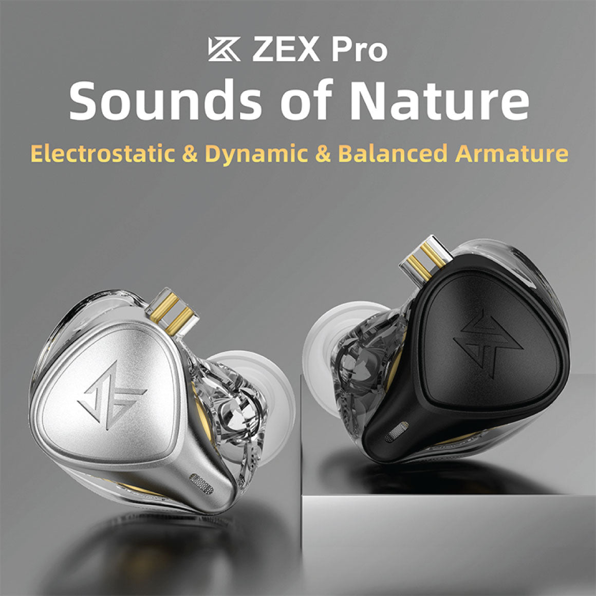 Headphone-Zone-KZ-ZEX-Pro-With Mic-Pearl