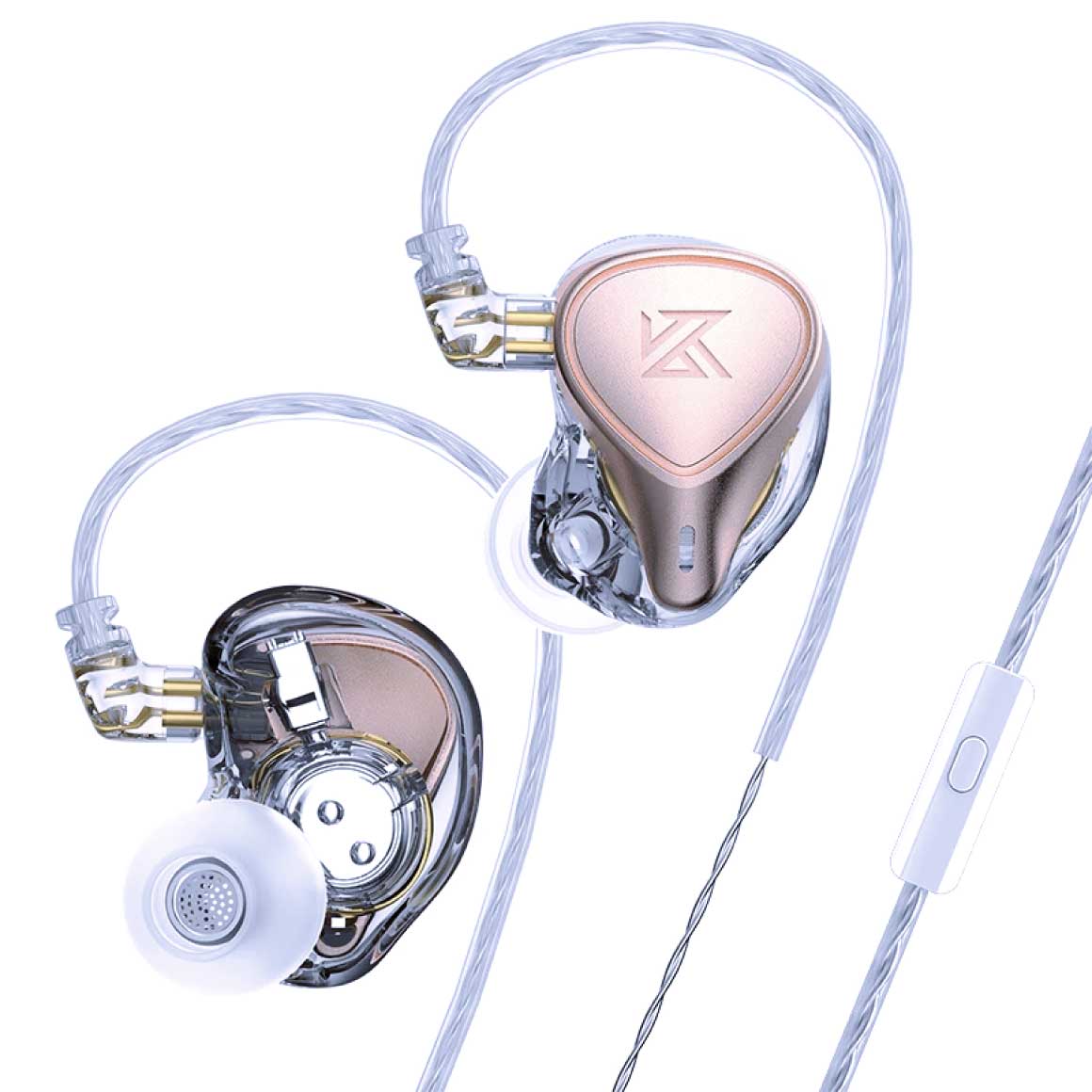 Headphone-Zone-KZ-ZEX-Pro-With Mic-Rose gold