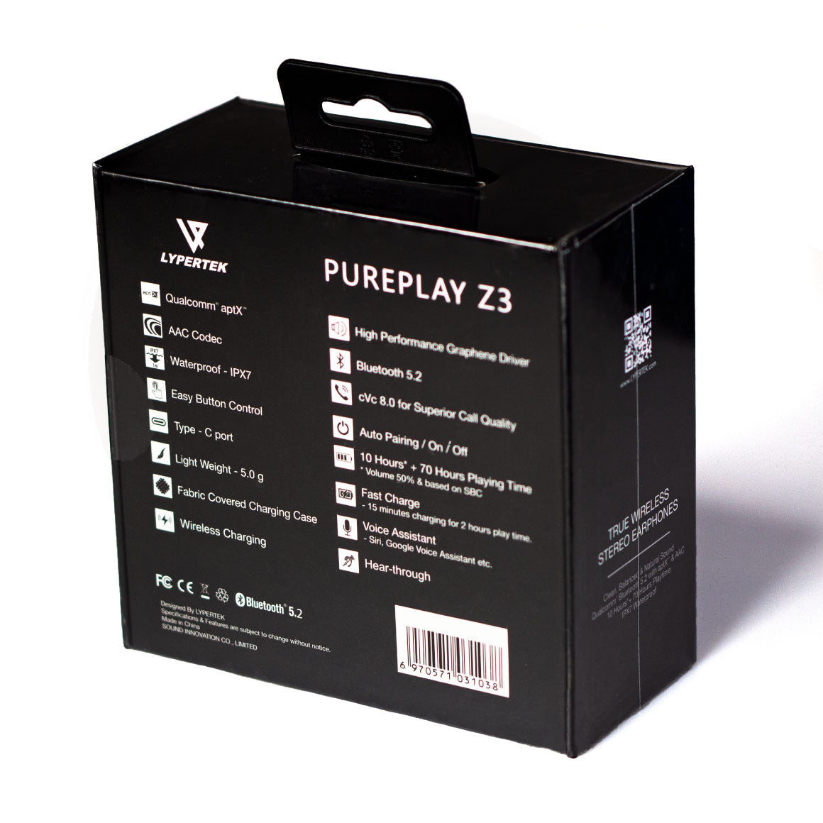 Headphone-Zone-LYPERTEK-TEVI (PurePlay Z3)-Black