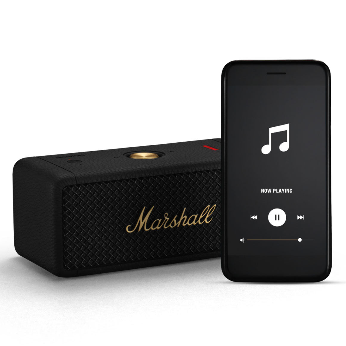 Marshall Emberton II Portable Bluetooth Speaker, Black & Brass