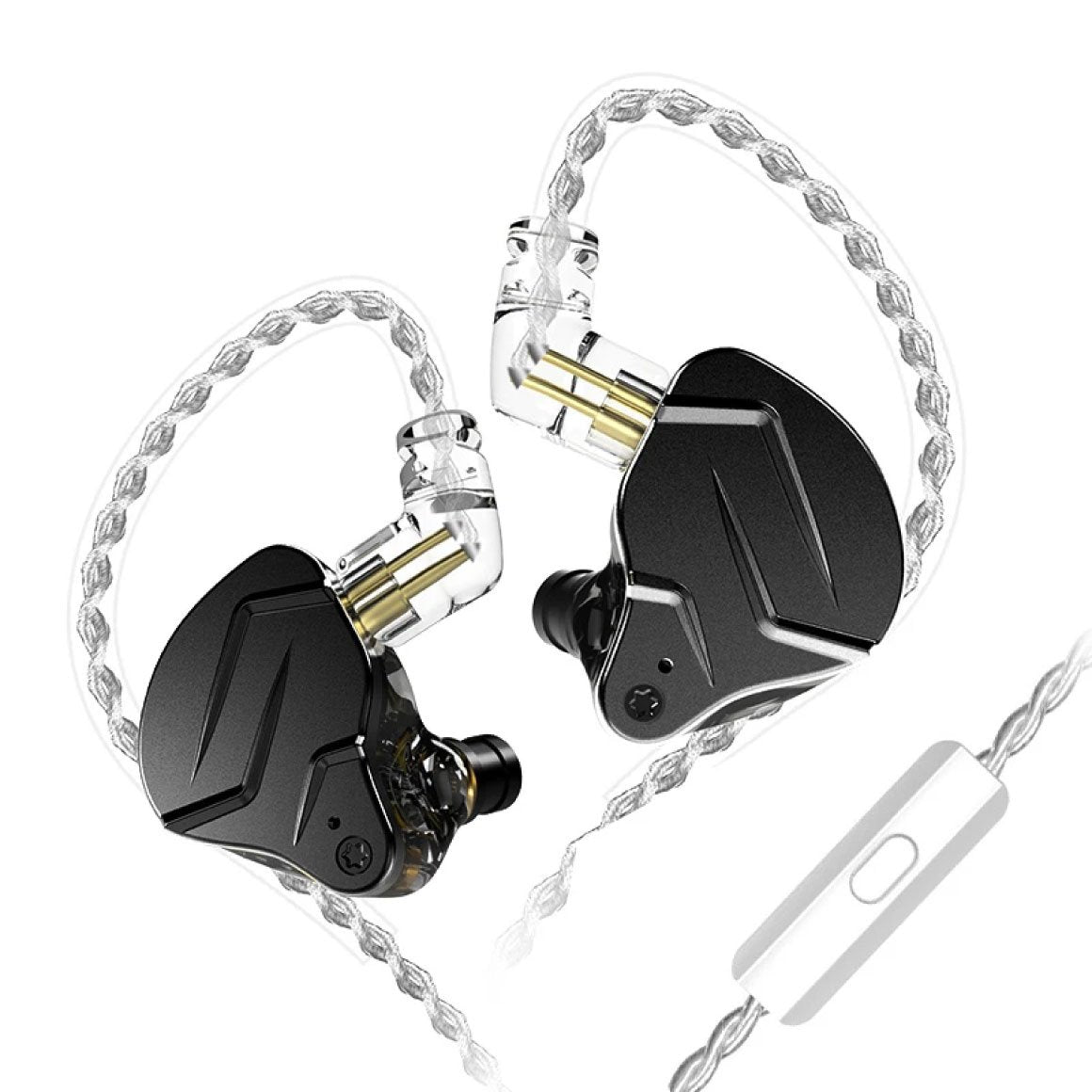 Headphone-Zone-KZ-ZSN Pro X-Black-With Mic