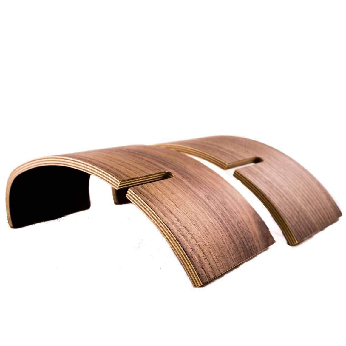 Headphone Zone - Helix - Handcrafted Wooden Headphone Stand-Walnut