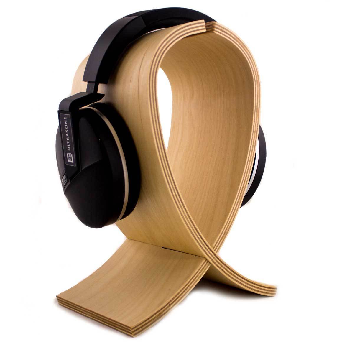 Headphone Zone - Helix - Handcrafted Wooden Headphone Stand-Birch